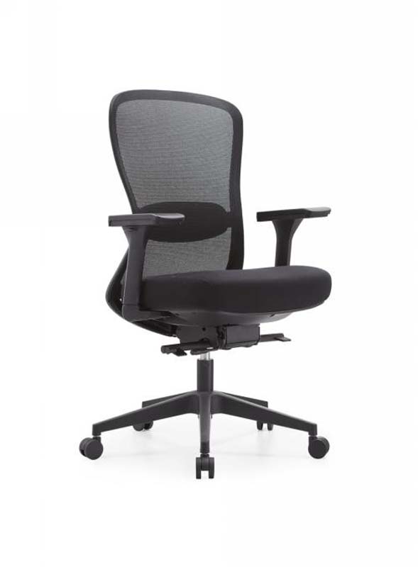Black Mesh Ergonomic Task Chair with Adjustable Arms and Five-Star Base ETC-MESH-BK-501