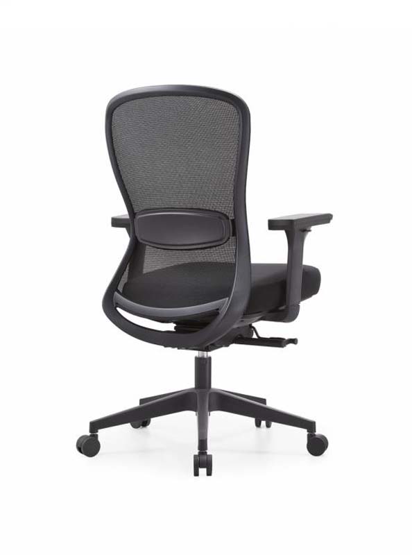 Black Mesh Swivel Task Chair with Fixed Arms OC-MESH-FA-01