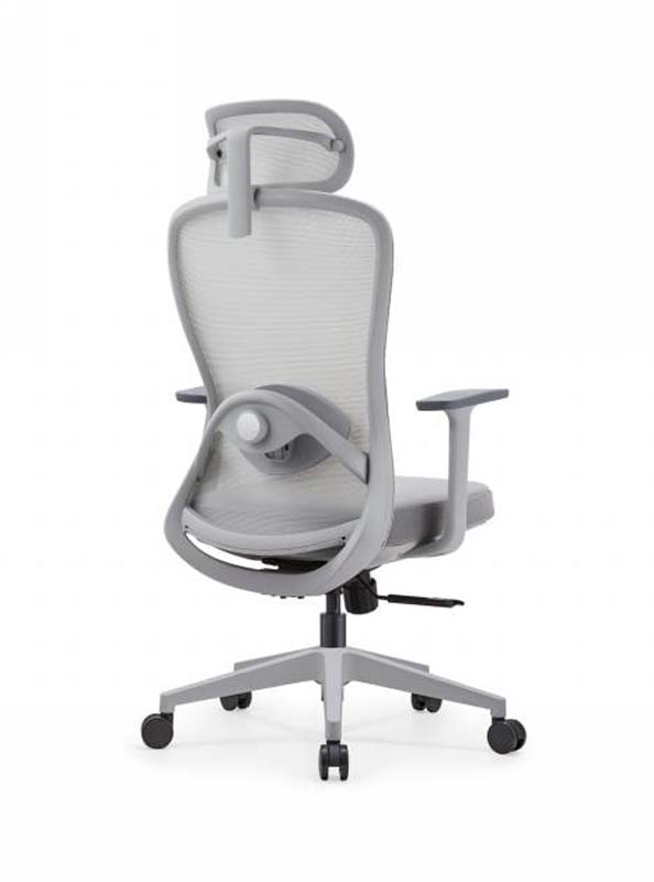 Gray High-Back Mesh Ergonomic Office Chair with Headrest and Adjustable Lumbar Support ERG-HBM-GRY-01