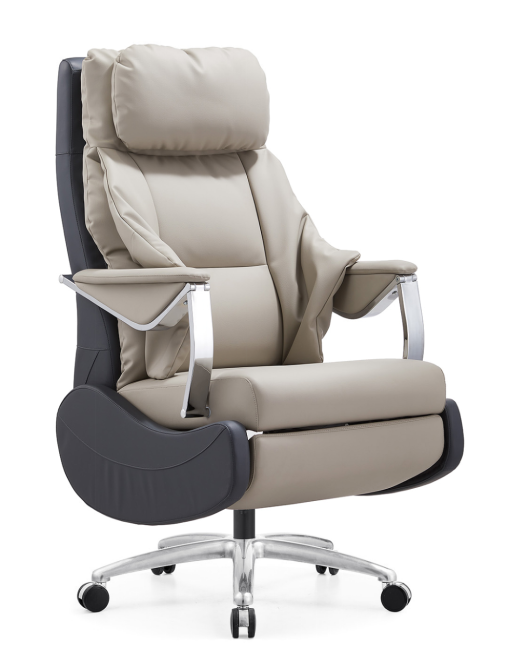 High-Back Two-Tone Leather Executive Reclining Office Chair EXE-HB-RCL-730-CT