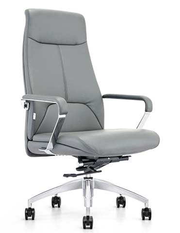 High-Back Gray Upholstered Executive Swivel Chair EXEC-HB-GRY-AL5