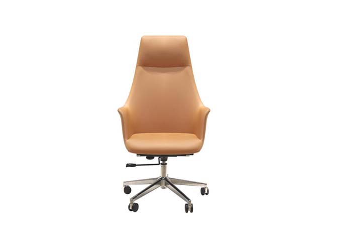 High-Back Leather Swivel Executive Chair HB-EXEC-TAN-5STAR