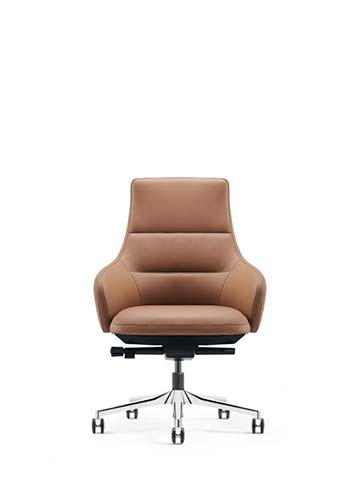 Brown Leather Low-Back Executive Swivel Chair EXEC-LB-680-BRN