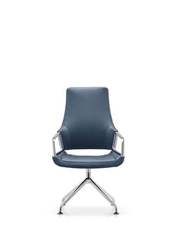Contemporary High-Back Swivel Conference Chair OFC-HB4S-NAVY-001