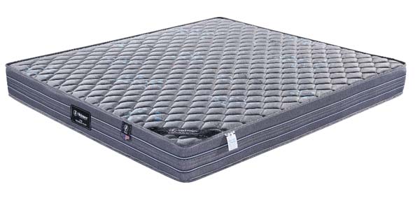 Charcoal Grey Grid-Quilted Hybrid Innerspring Mattress