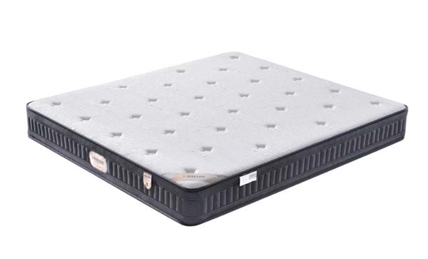 Tufted Top Hybrid Innerspring Queen Mattress with Black Border