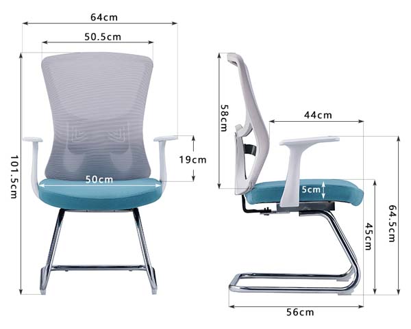 Mesh Back Cantilever Visitor Conference Office Chair