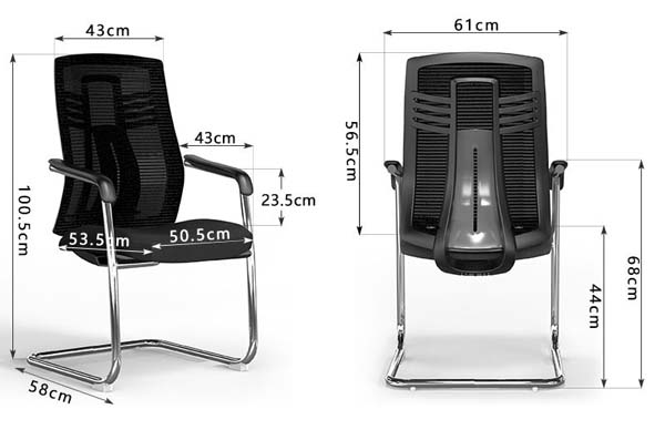 Ergonomic Mesh Back Cantilever Conference Office Chair