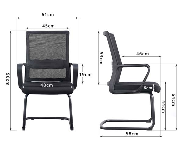 Mesh Back Cantilever Frame Conference Office Chair