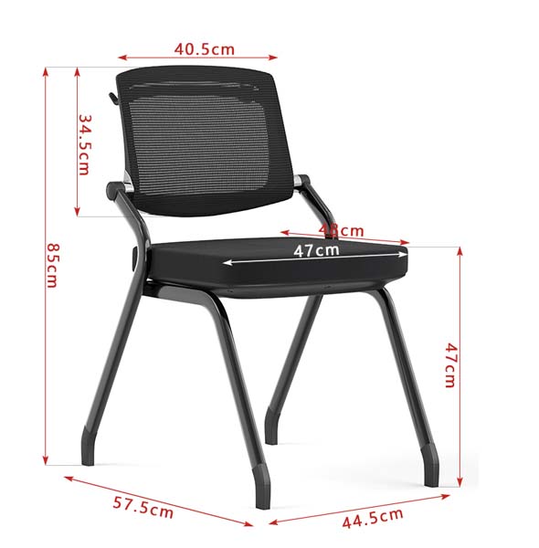 Stackable Mesh Back Sled Base Conference Chair