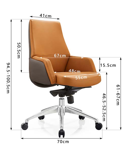 Two-Tone Mid-Back Upholstered Swivel Office Chair