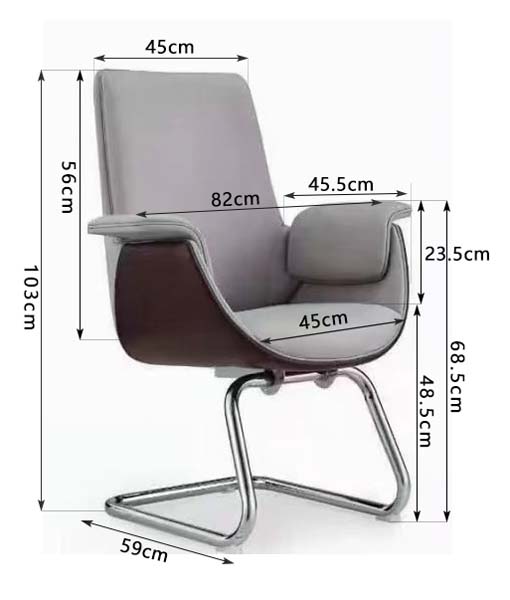 Two-Tone Cantilever Conference Armchair
