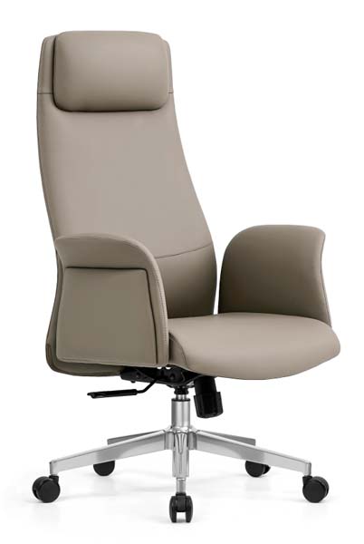 High-Back Upholstered Swivel Executive Office Chair