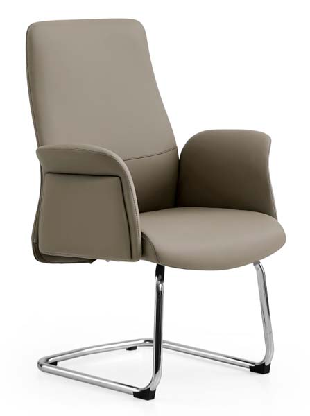 Faux Leather Cantilever Conference Office Chair