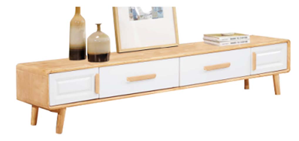 Nordic Style 4-Drawer Low TV Stand
