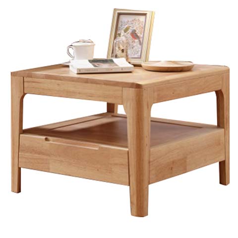 Solid Wood Square Storage Coffee Table