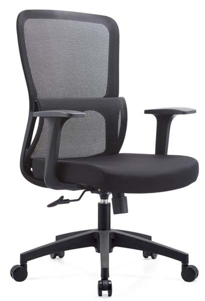 Mid-Back Ergonomic Mesh Task Office Chair with Fixed Armrests