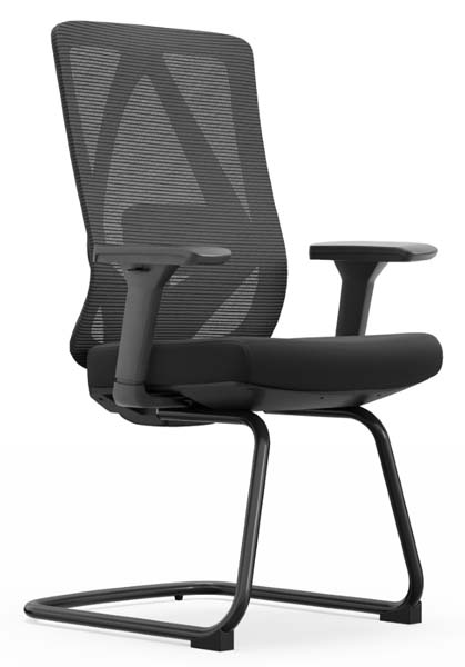 Ergonomic Black Mesh Back Cantilever Visitor Office Chair