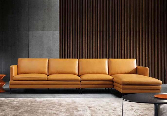 Right Chaise L-Shaped Upholstered Sectional Sofa
