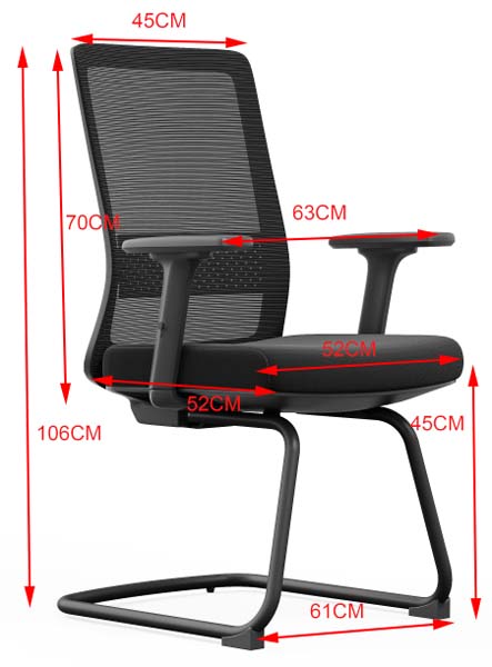 Fixed Cantilever Mesh Back Conference Office Chair