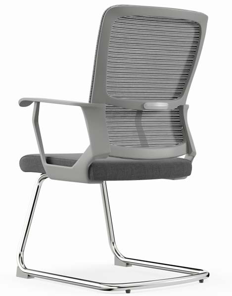 Gray Mesh Back Cantilever Conference Office Chair