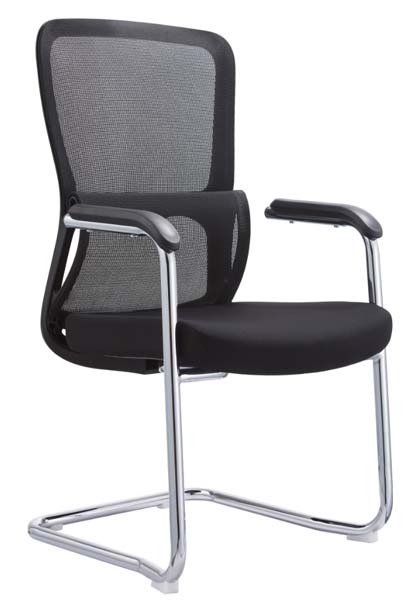 Mid-Back Mesh Conference Visitor Chair with Chrome Cantilever Frame