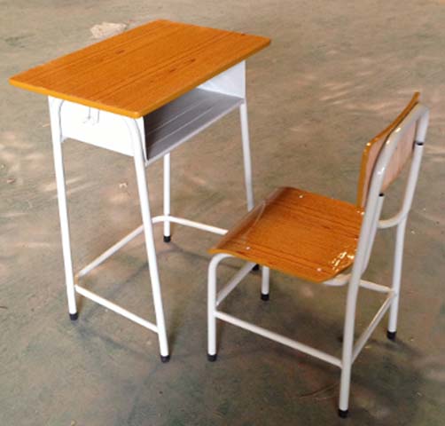 Fixed Single Student Desk and Chair Classroom Set