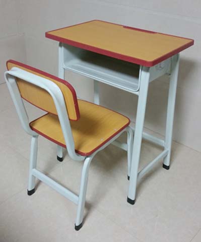Fixed-Height Single Student Desk and Chair Classroom Set