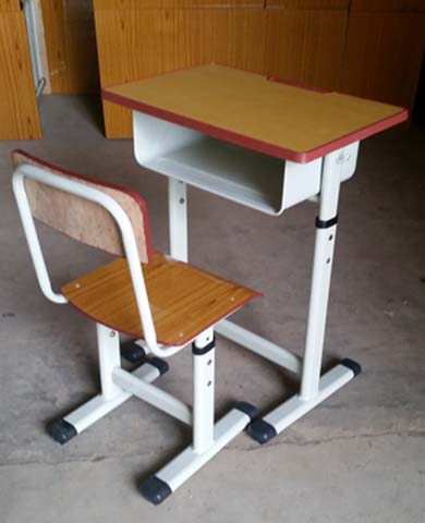 Height-Adjustable Student Desk and Chair Set