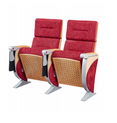 Two-Seat Fixed Auditorium Seating with Writing Tablets
