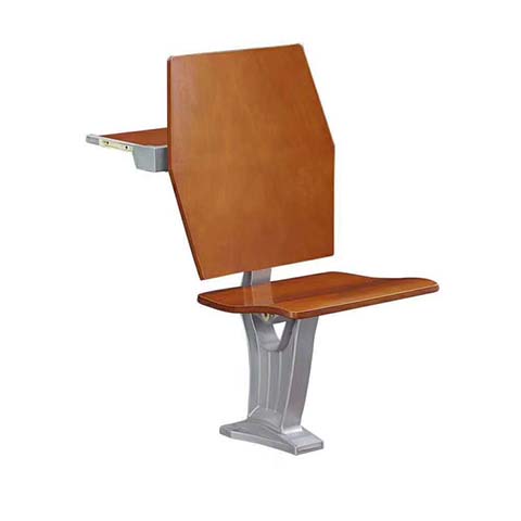 Fixed Auditorium End Chair with Rear Side Writing Tablet