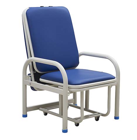 Foldable Convertible Hospital Attendant Chair Bed