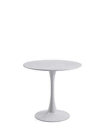 Matte White Round Tulip Pedestal Dining Table