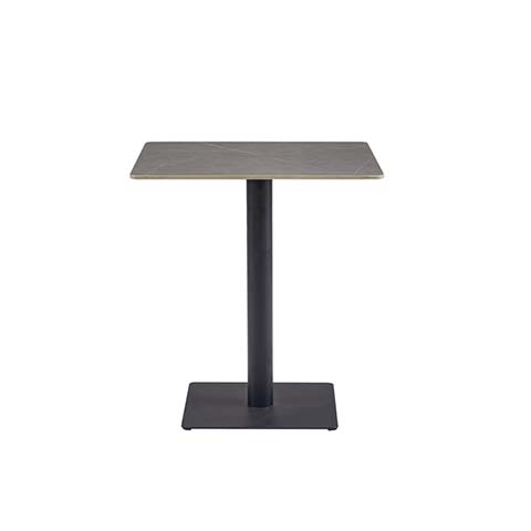 Fixed Height Rectangular Top Single Pedestal Bar Bistro Table