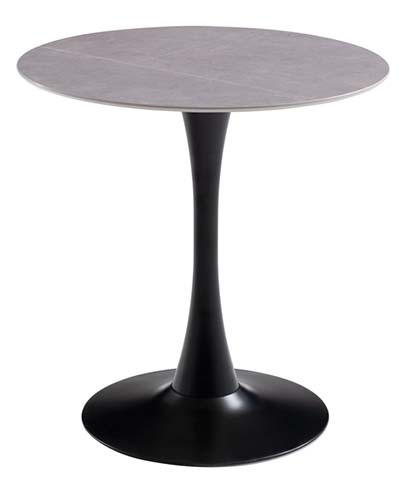 Grey Top Round Tulip Pedestal Dining Table