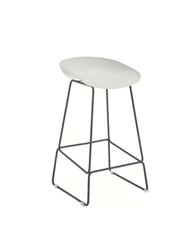 Contoured Seat Wire Frame Backless Counter Stool