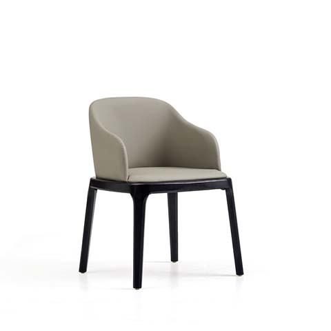 Modern Tub-Style Upholstered Dining Armchair