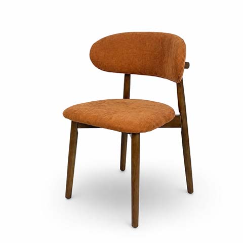 Mid-Century Modern Armless Upholstered Dining Chair