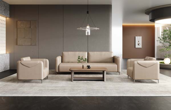 Rectangular Wood-Top Metal-Frame Coffee Table with Open Lower Shelf