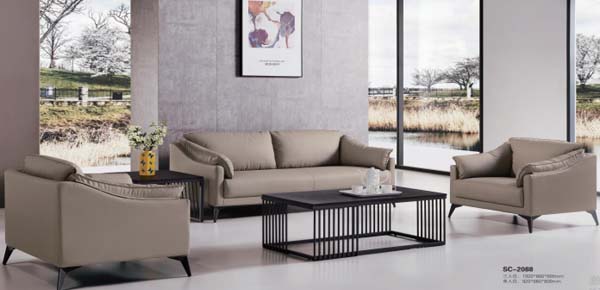 3-Piece Light Taupe Upholstered Lounge Seating Set