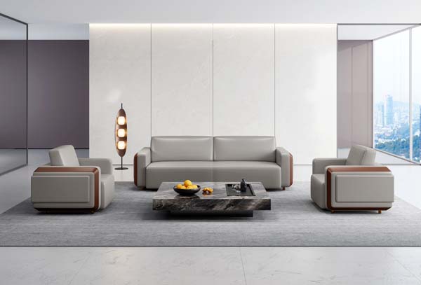 Dark Grey Veined Marble Rectangular Plinth Coffee Table