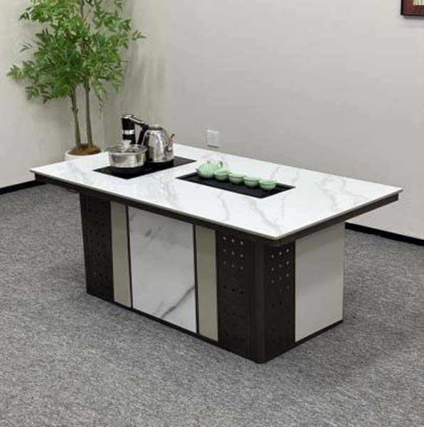 Modern Light Luxury Sintered Stone Integrated Brewing Office Reception Tea Table