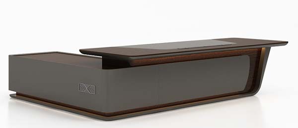 Modern Two-Tone Stepped Low-Profile TV Media Console with Integrated Accent Lighting