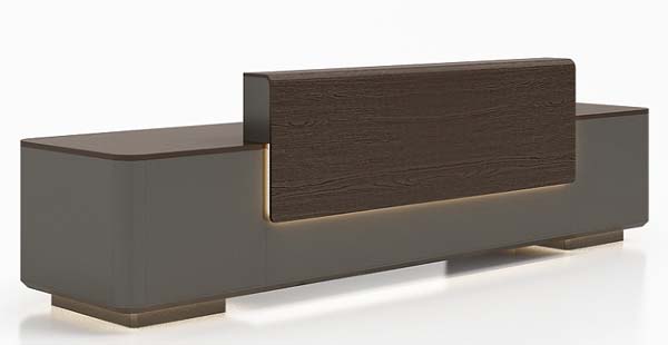 Modern Two-Tone TV Media Console with Integrated LED Accent Lighting