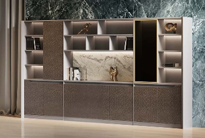 Modern Luxury Illuminated Office Storage Display Cabinet