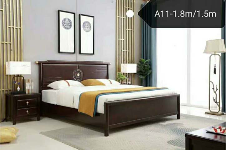 Chinese Style Solid Wood Platform Bed