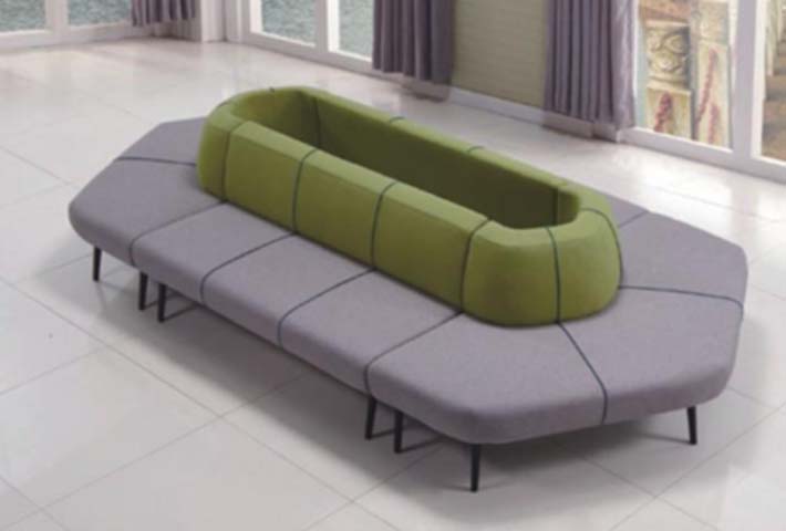 Modular Face-to-Face Reception Lounge Sofa