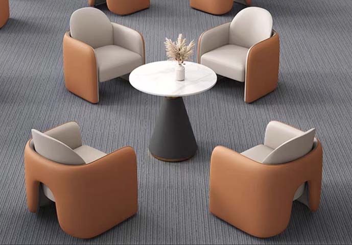 Round White Top Conical Pedestal Lounge Side Table