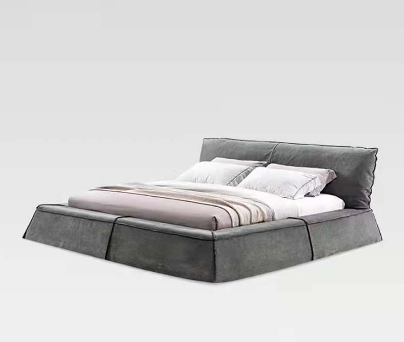 Upholstered Low-Profile Platform Bed