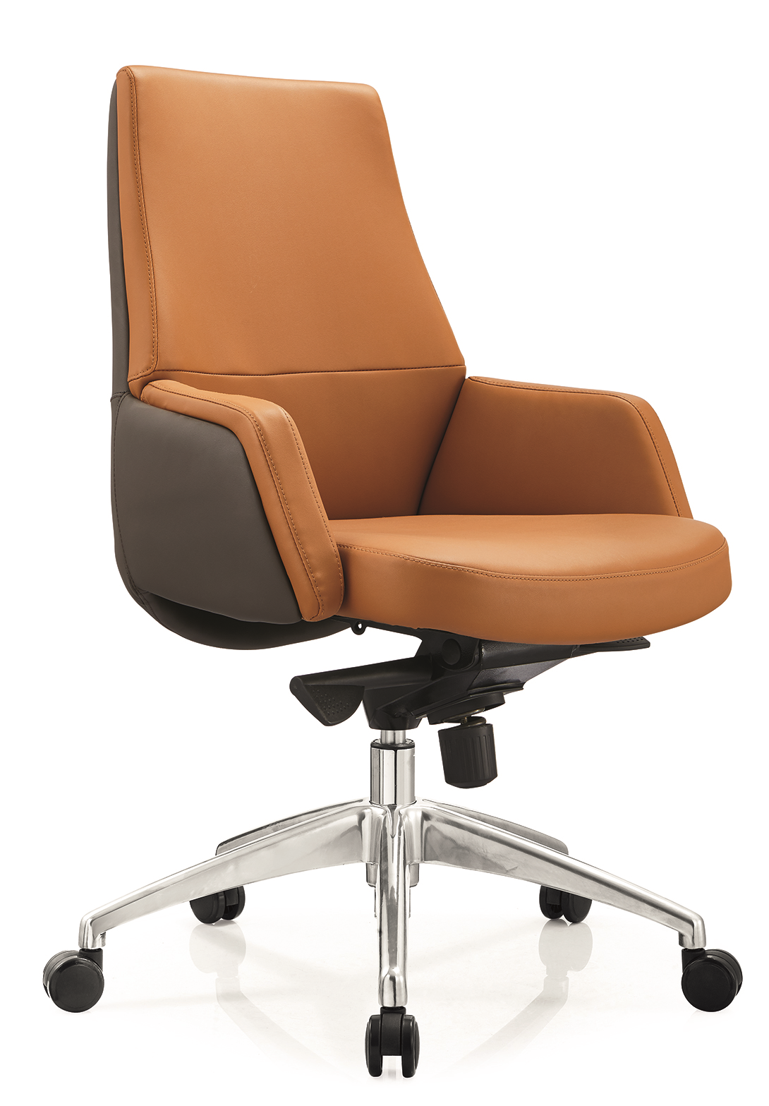 Two-Tone Leather Executive Swivel Office Chair